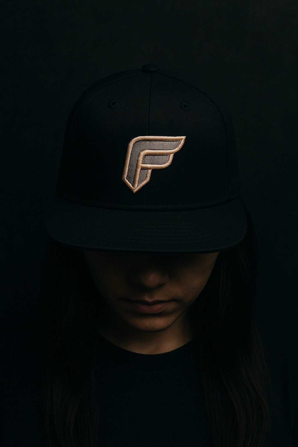 F Logo Snapback – Black/Gold Edition