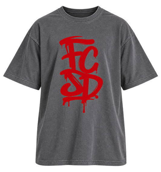 Ash Black Oversized FCSD Tee