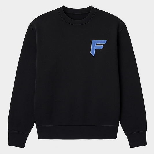 “Fearless” Focused classic crewneck sweater