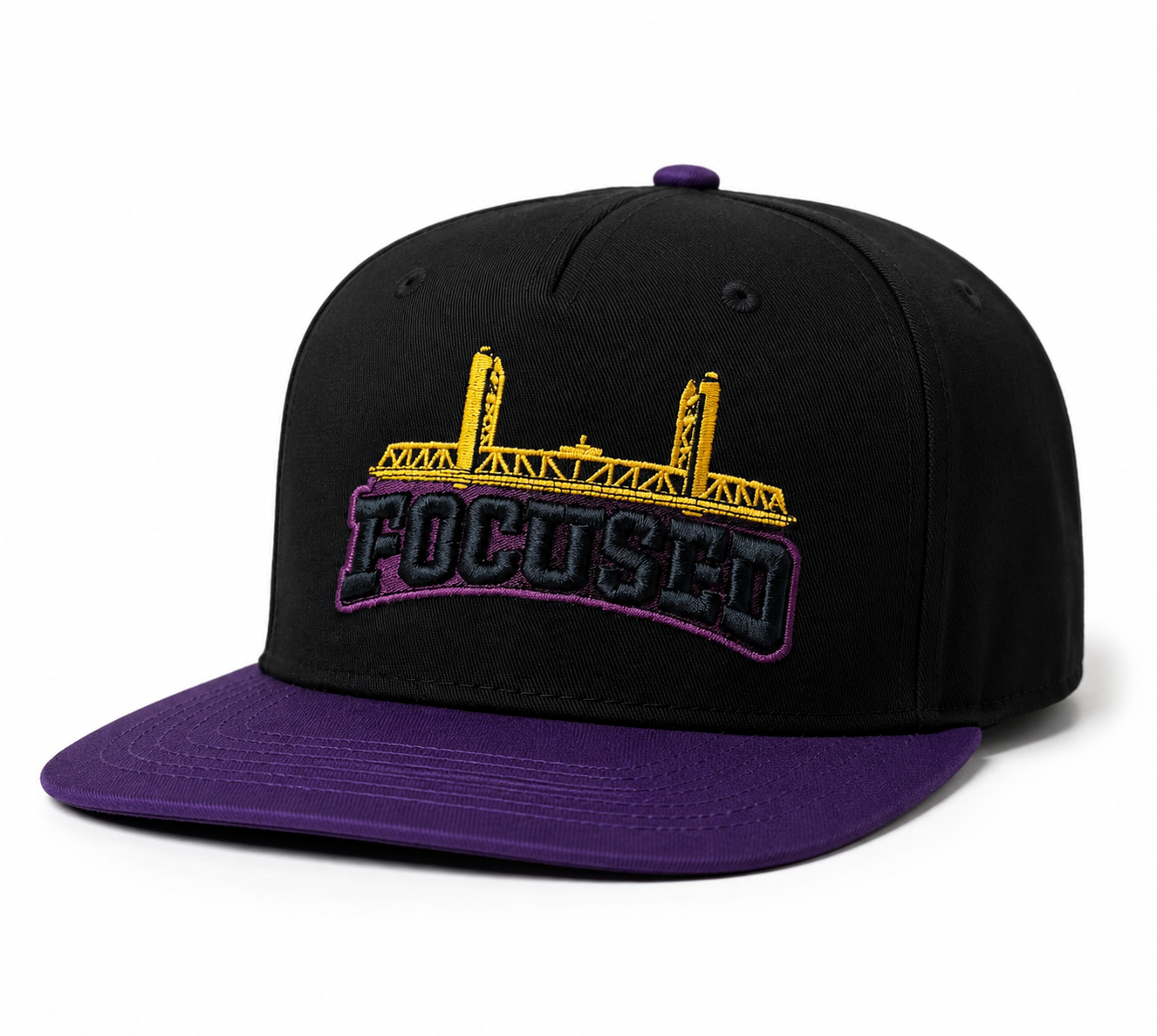 Focused Sacramento Purple Collection 5 panel hats