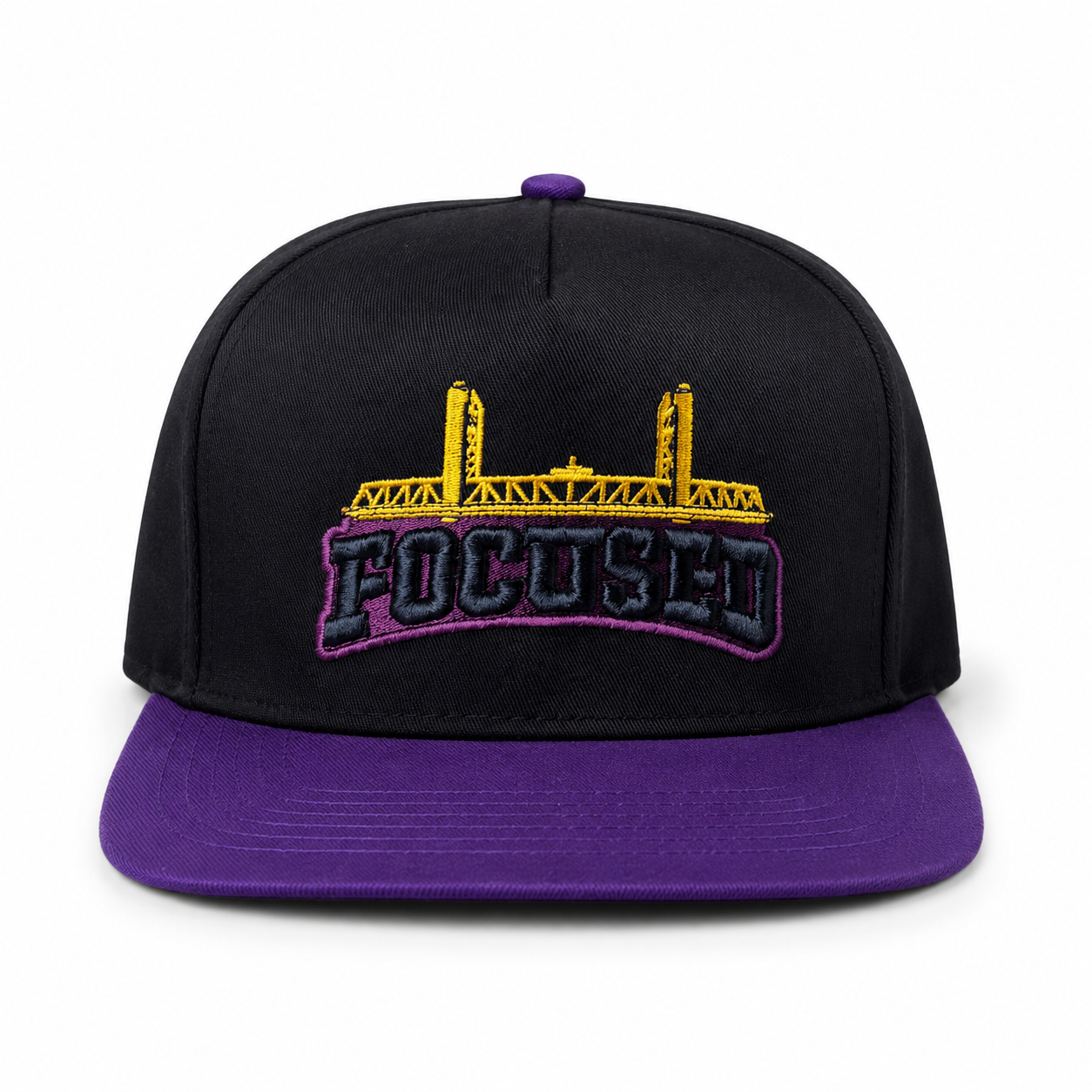 Focused Sacramento Purple Collection 5 panel hats