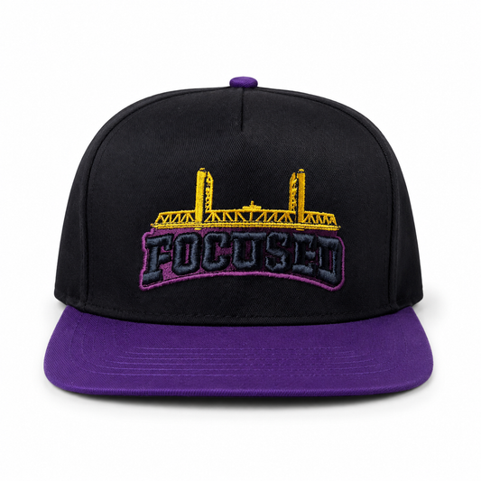 Focused Sacramento Purple Collection 5 panel hats