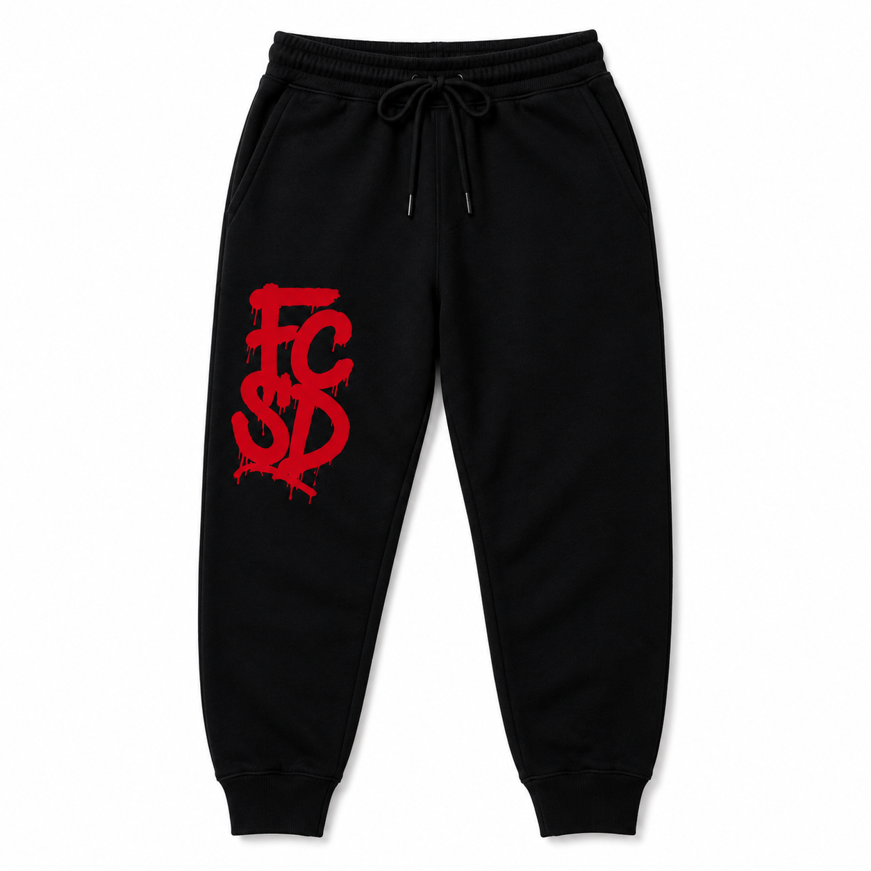 FCSD Graffiti Hoodie & Jogger Set – Black/Red