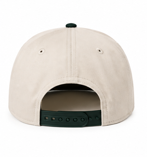 Focused Mindset Cream & Forest Snapback