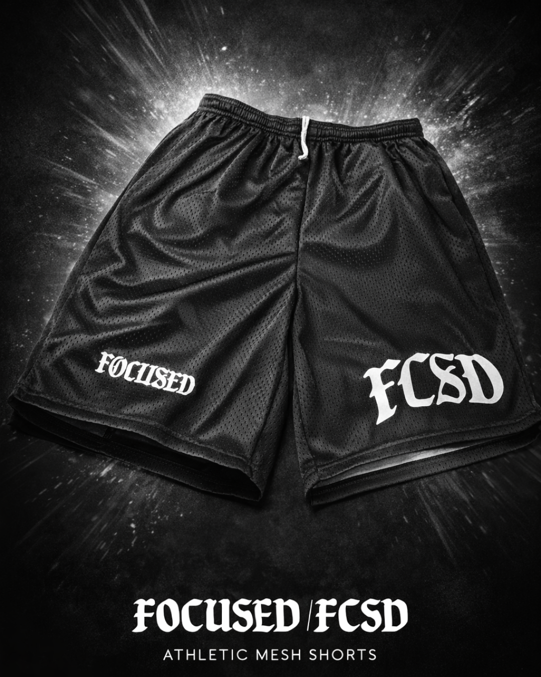 Focused “Pressure” mesh 7’ shorts